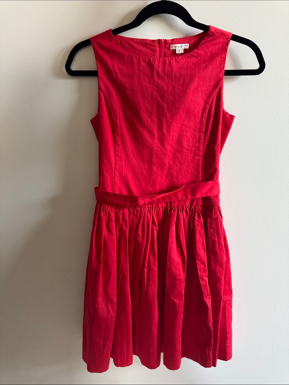 NWT Crewcuts Jcrew Girls Red Sleeveless Party Dress